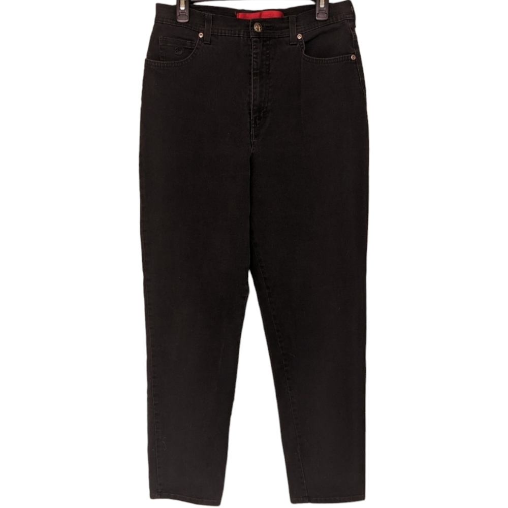 Gloria Vanderbilt Amanda Stretchy black jeans in size 12 tall